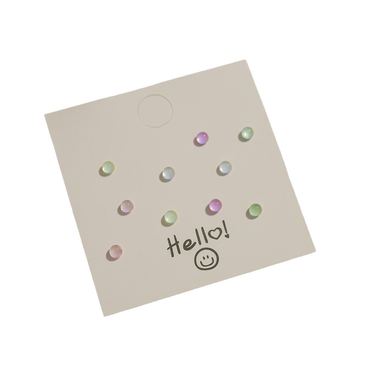 Super Shiny Laser Colorful Small Ear Rings