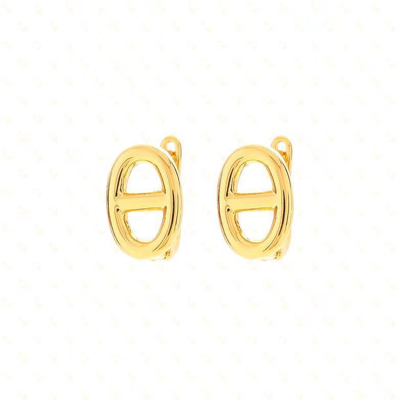 Hollow Pig Nose Female Korean Style High Sense Earrings