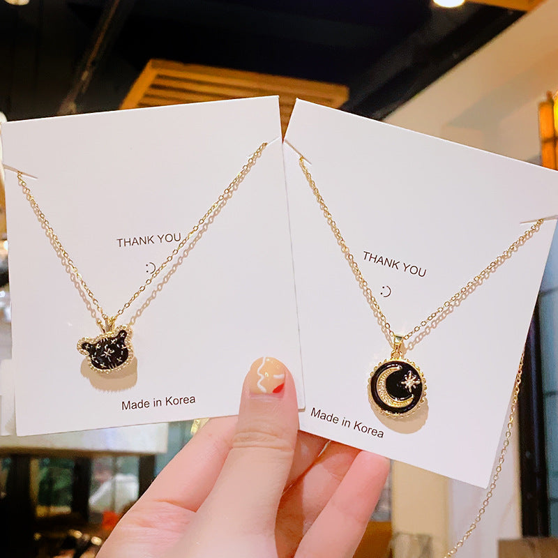 Flower Titanium Steel Female Summer Wild Necklaces