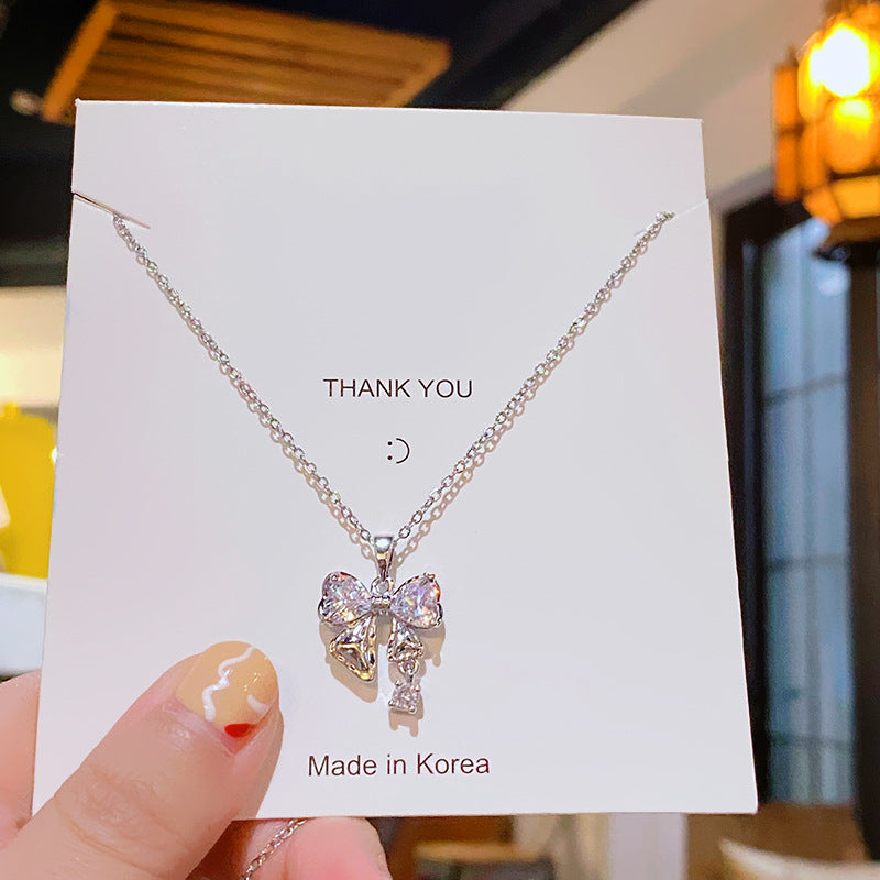 Flower Titanium Steel Female Summer Wild Necklaces