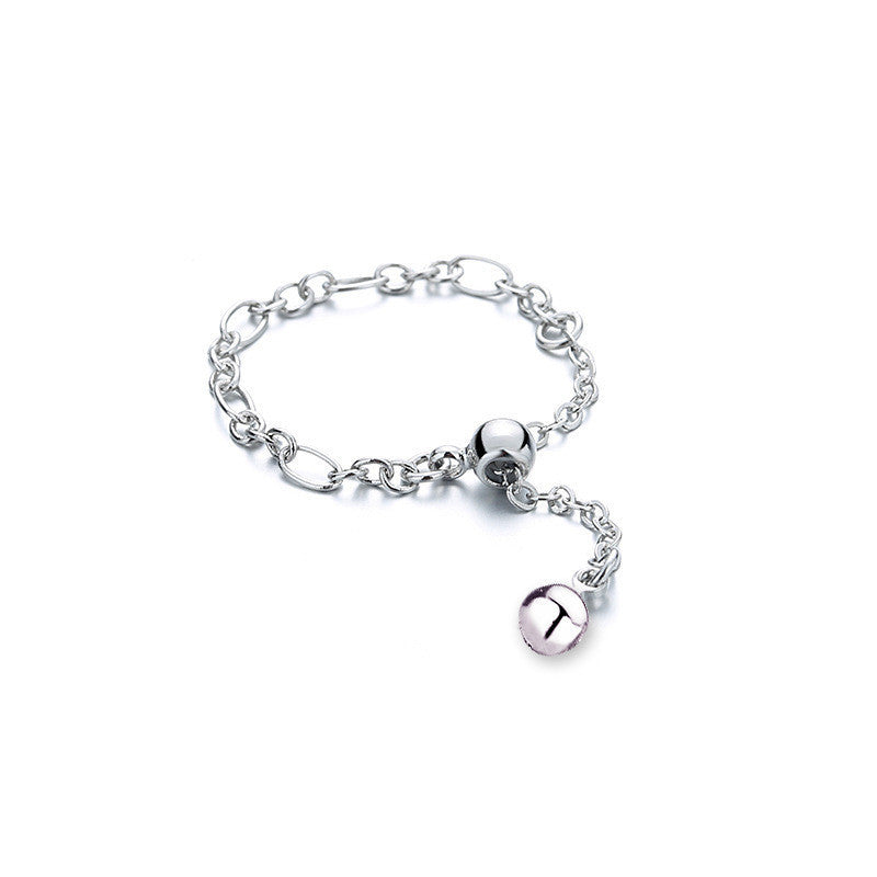Women's Love Chain Pull Fashion Design Tassel Rings