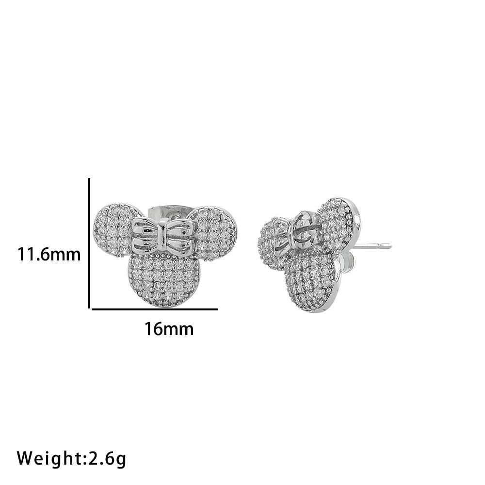 Women's Diamond Mickey Simple Personality Exquisite Refined Grace Necklaces