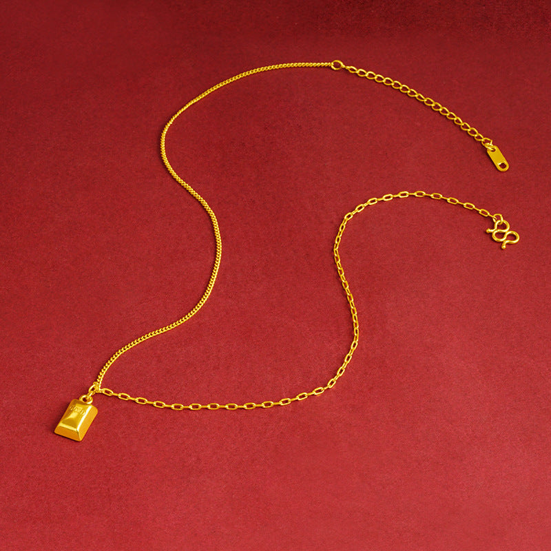 Bow Simulation Brass Decoration Vietnam Alluvial Gold Pendants