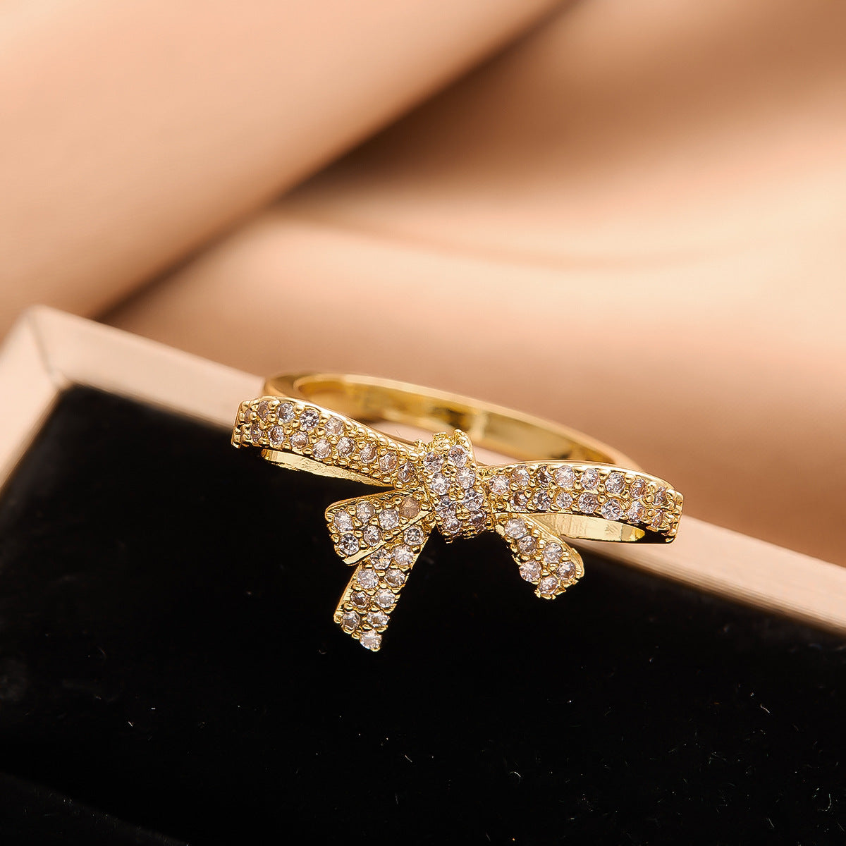 Real Gold Plated Copper Female Niche Rings