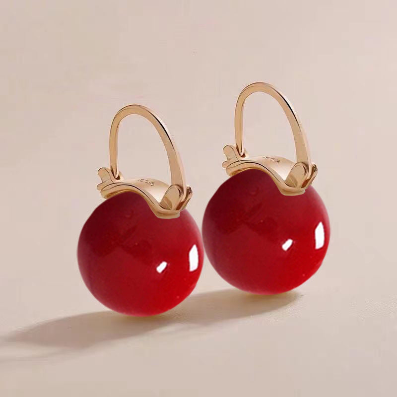 Princess Snow White Female Acrylic Teapot Earrings