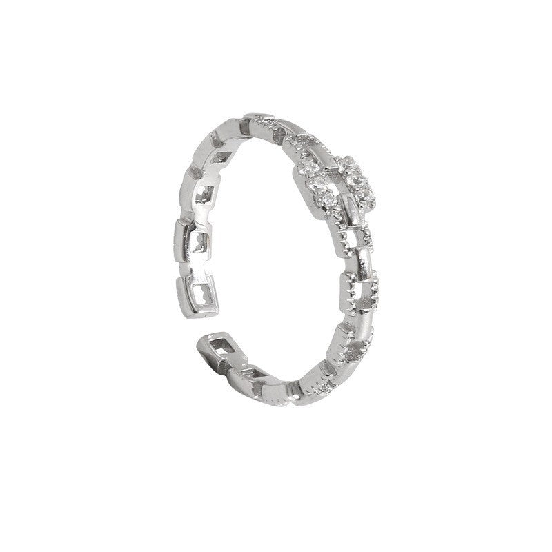 Women's East Gate Simple Geometric Super Flash Rings