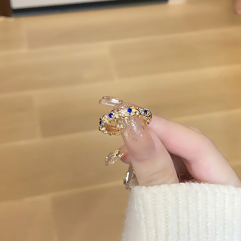 Women's Retro Affordable Luxury Cross Kaleidoscope Colorful Rings