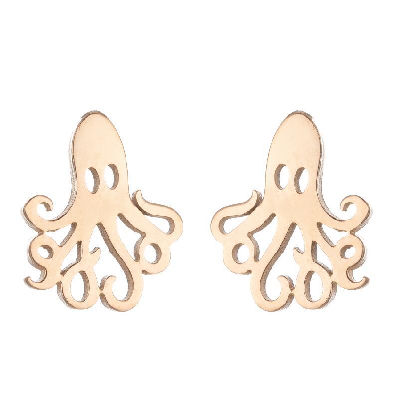 Steel Cute Small Animal Female Design Fashion Cat Earrings