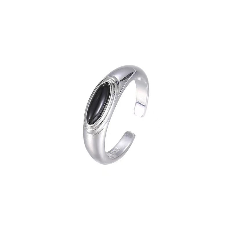 Minority Simple Design Chinese Retro Matte Rings