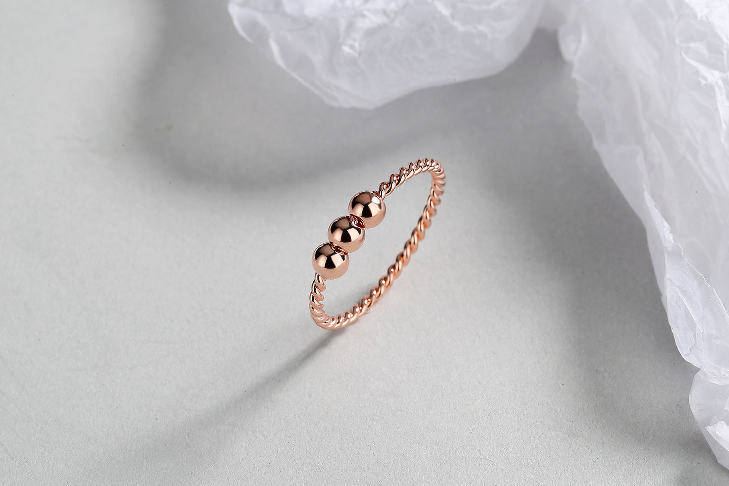 Women's Golden Balls Cold Style Personality Simple Rings