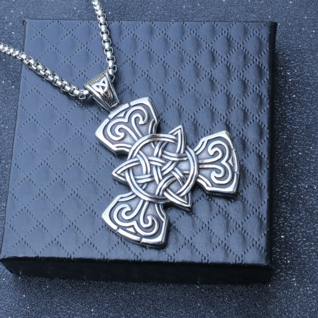 Men's Nordic Style Celtic Knot Titanium Steel Pendants