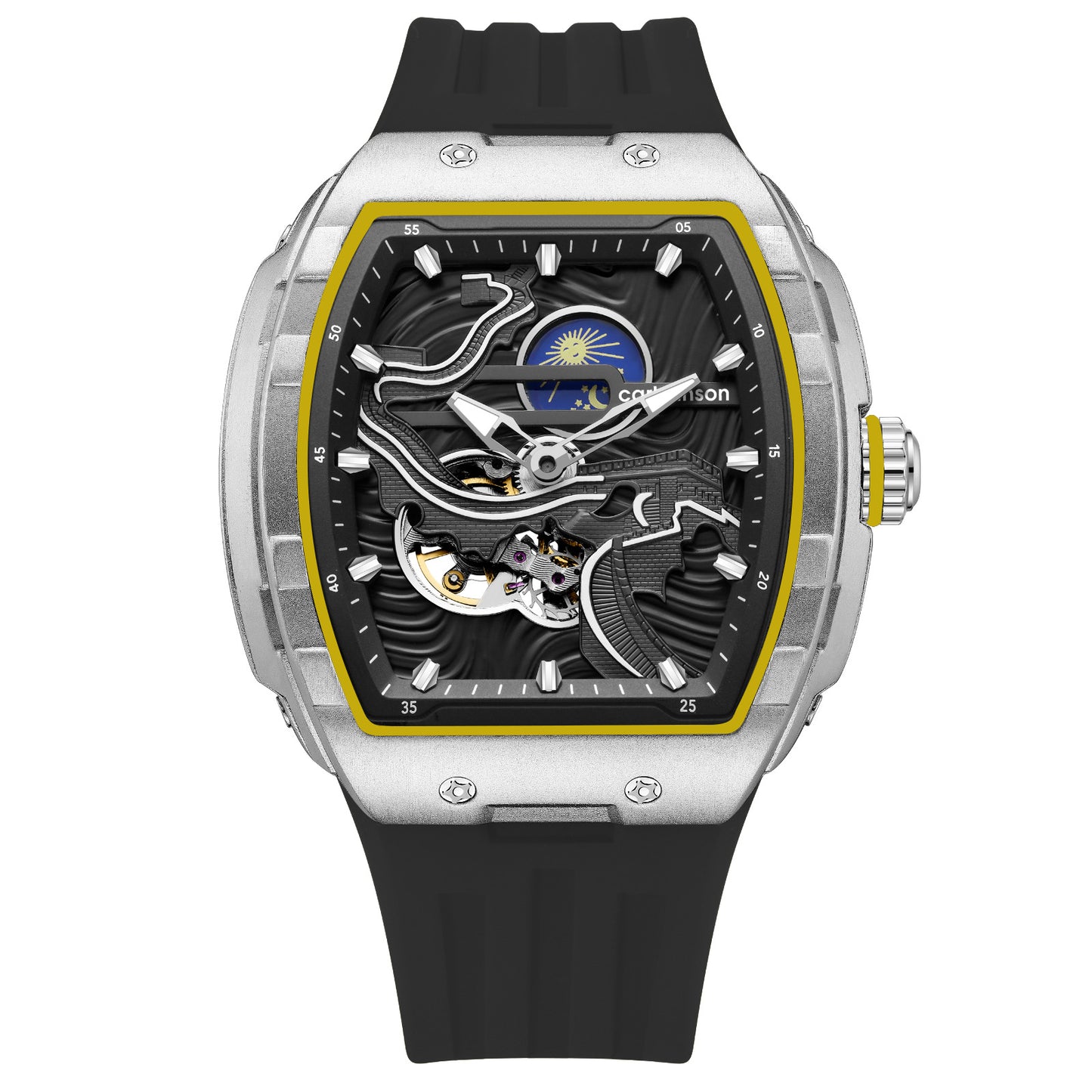 Men's Hollow Automatic Watch Carving Floating Luminous Three-dimensional Great Mechanical Watches