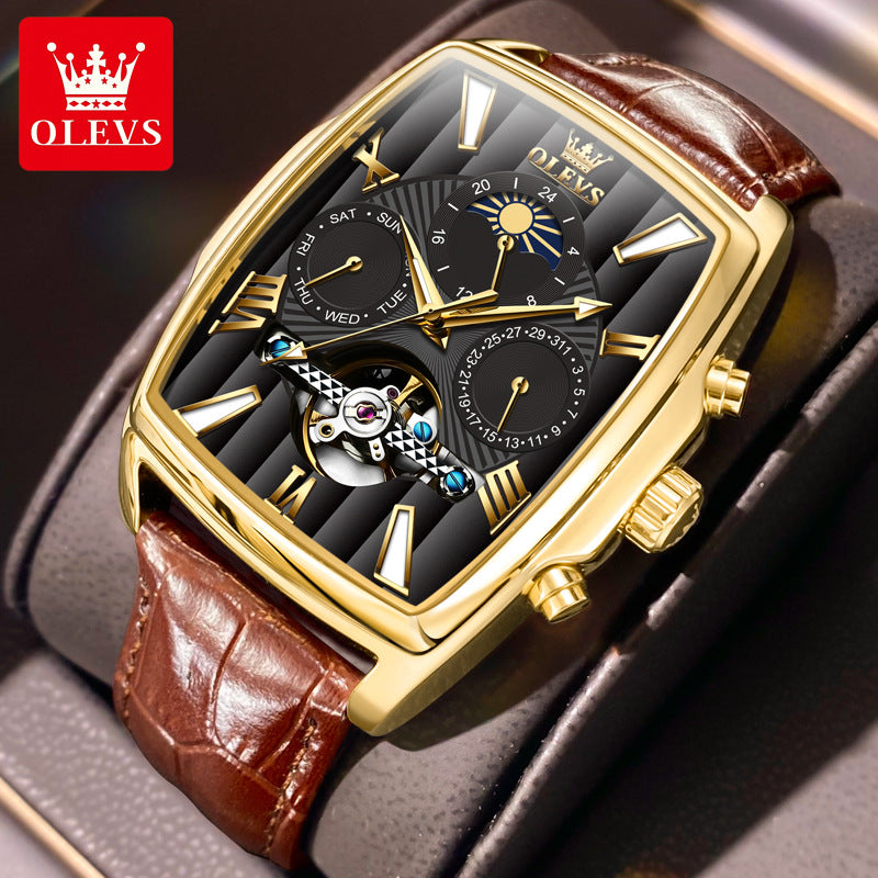 Men's Slouchy Endorsement Watch Tourbillon Automatic Mechanical Watches