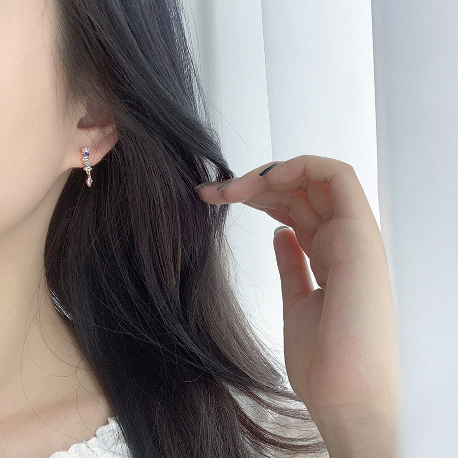 Women's Sterling Sier Gold-plated Simple Refined Stylish Earrings