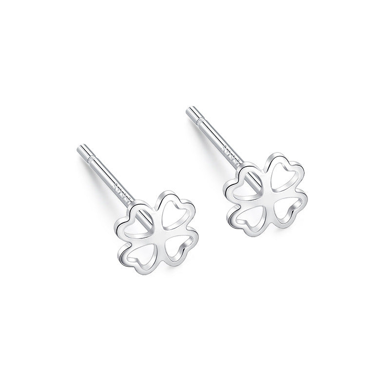 Women's Ear Sterling Compact Mini Double-headed Bar Bone Earrings