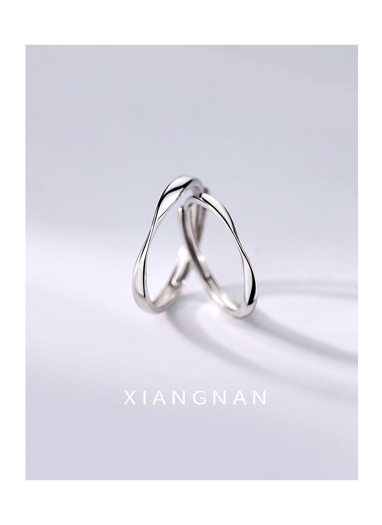 Women's & Men's Mobius Couple Niche Self-discipline Design Fashion Rings