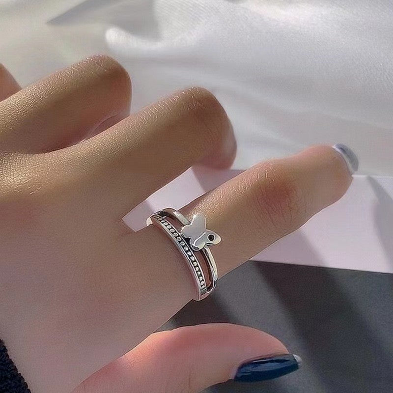 Elegant Gentle Stylish Opening Style Niche Index Finger Rings