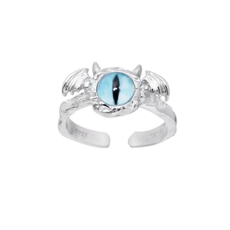 One-eyed Little Monster Niche Design Cartoon Sweet Cool Rings