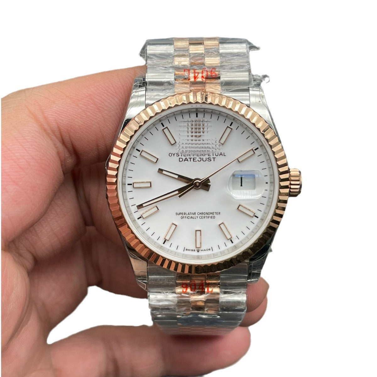Men's Green Log Radish Gray Plate Movement Mechanical Watches