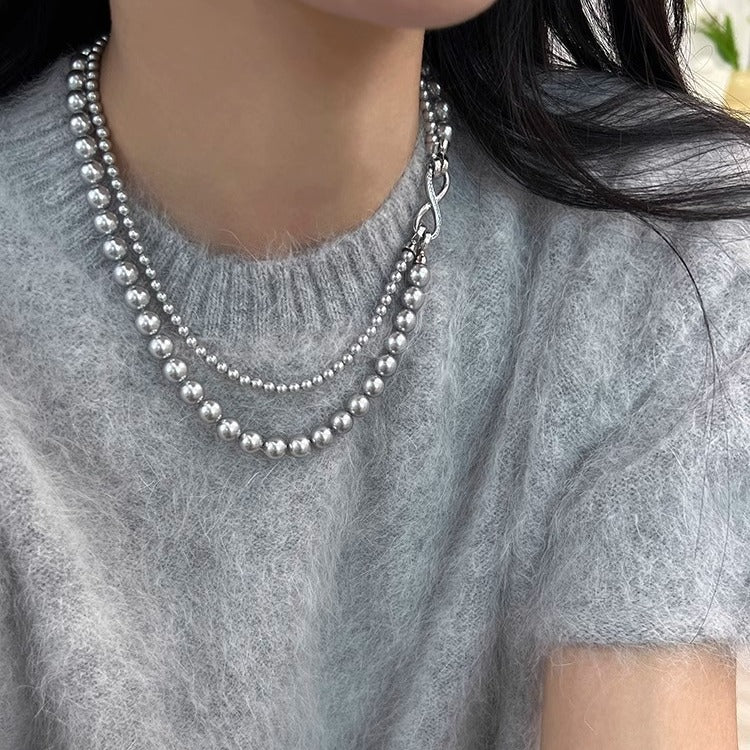 Stacked Glass Can Be Split Multiple Necklaces