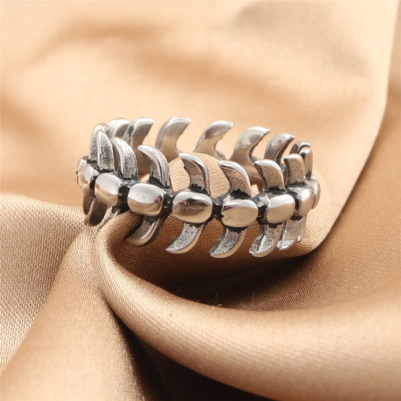 Men's Steel Animal Skull Retro Trendy Punk Rings