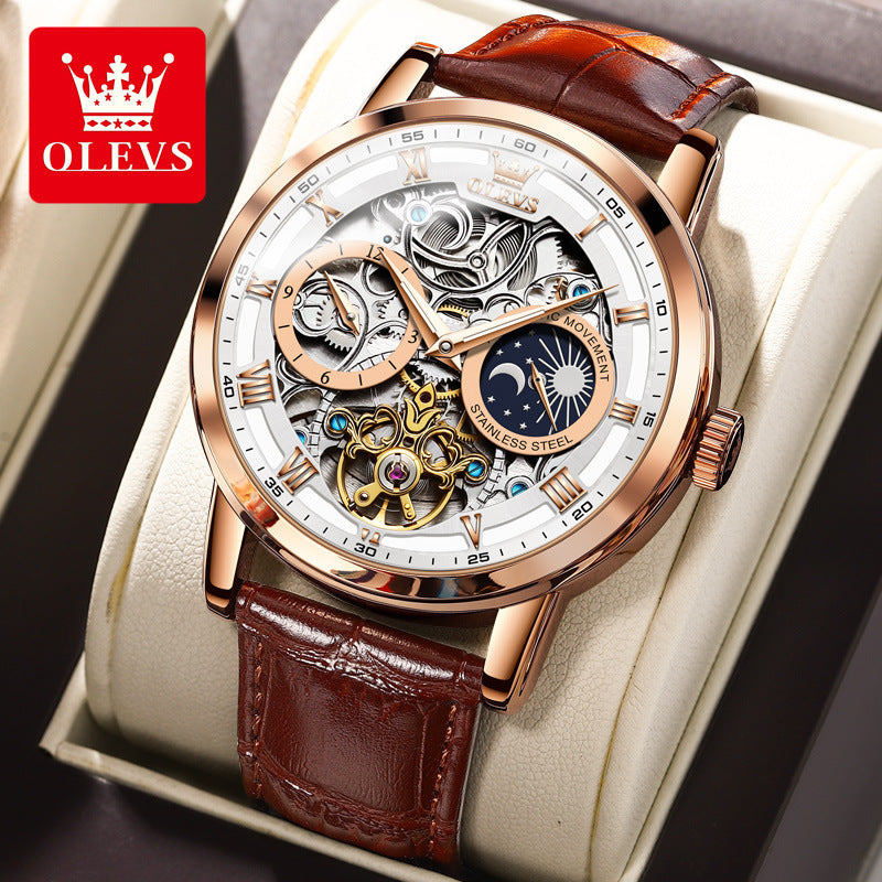 Men's Creative Beautiful Watch Automatic Hollow Mechanical Watches