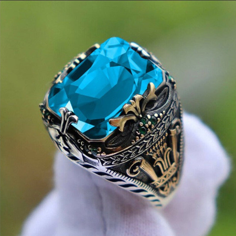 Men's Luxury Personality Retro Domineering Attending Banquet Rings