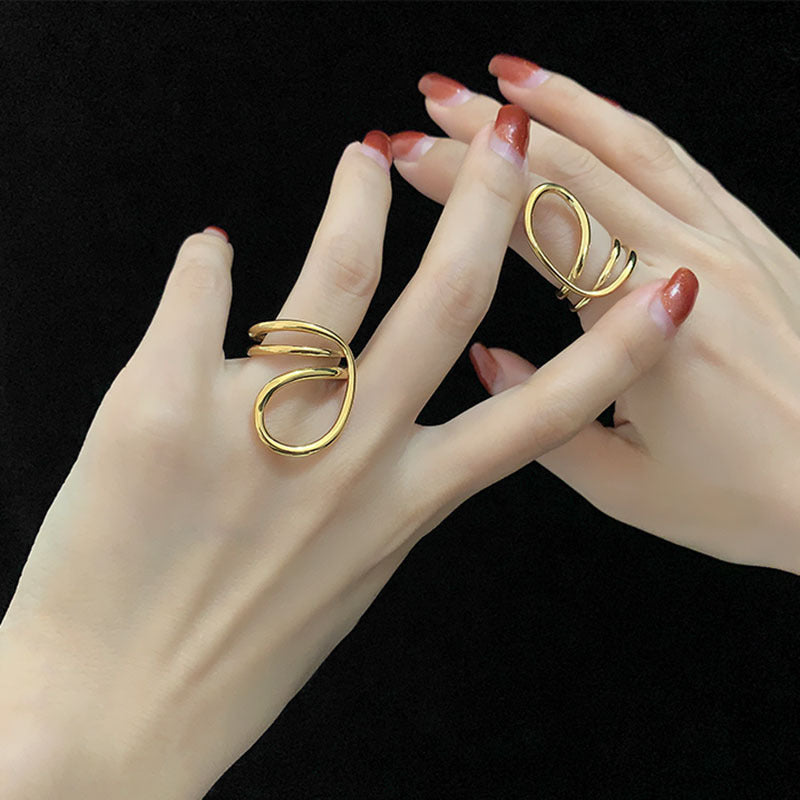 Hop Creative Style Mixed Batch Abstract Rings