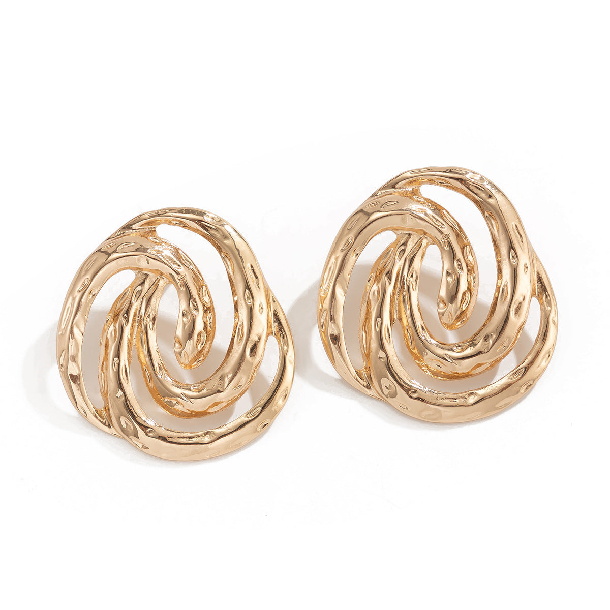 Geometric Conch Symbol Design Sense Exaggerated Earrings
