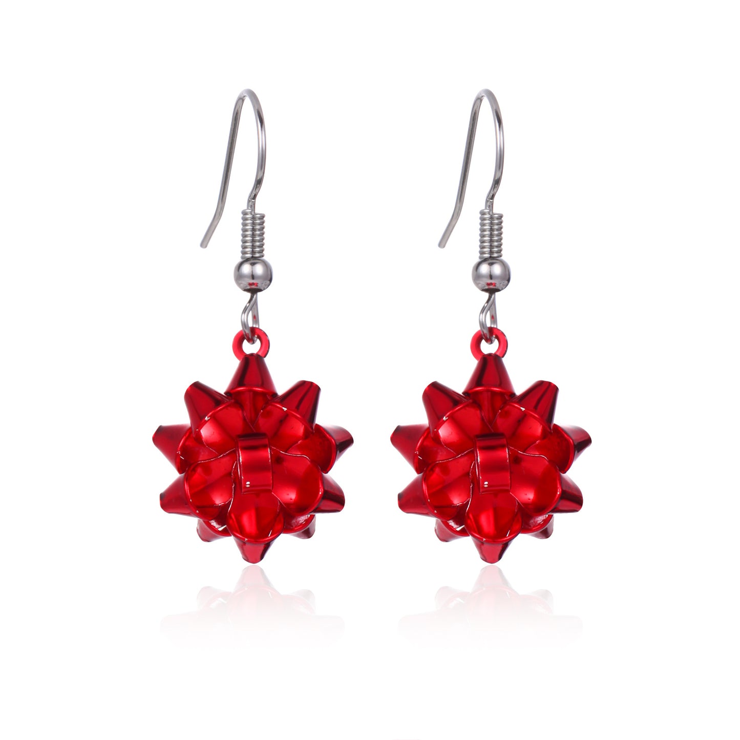 Christmas Female Creative Fashion Dripping Oil Tree Earrings