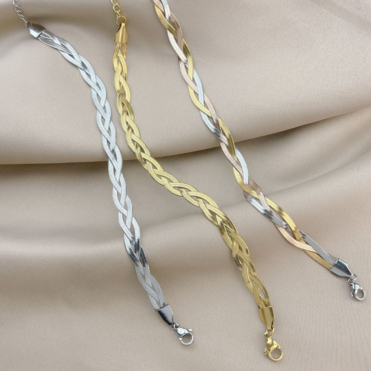 Women's Snake Bone Fashion Simple Color Matching Bracelets