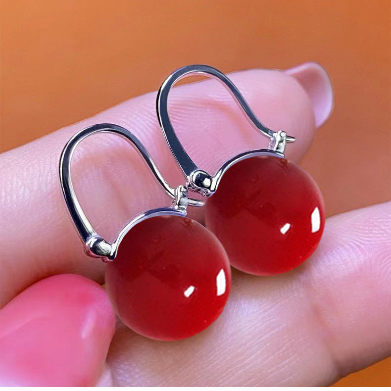 Princess Snow White Female Acrylic Teapot Earrings