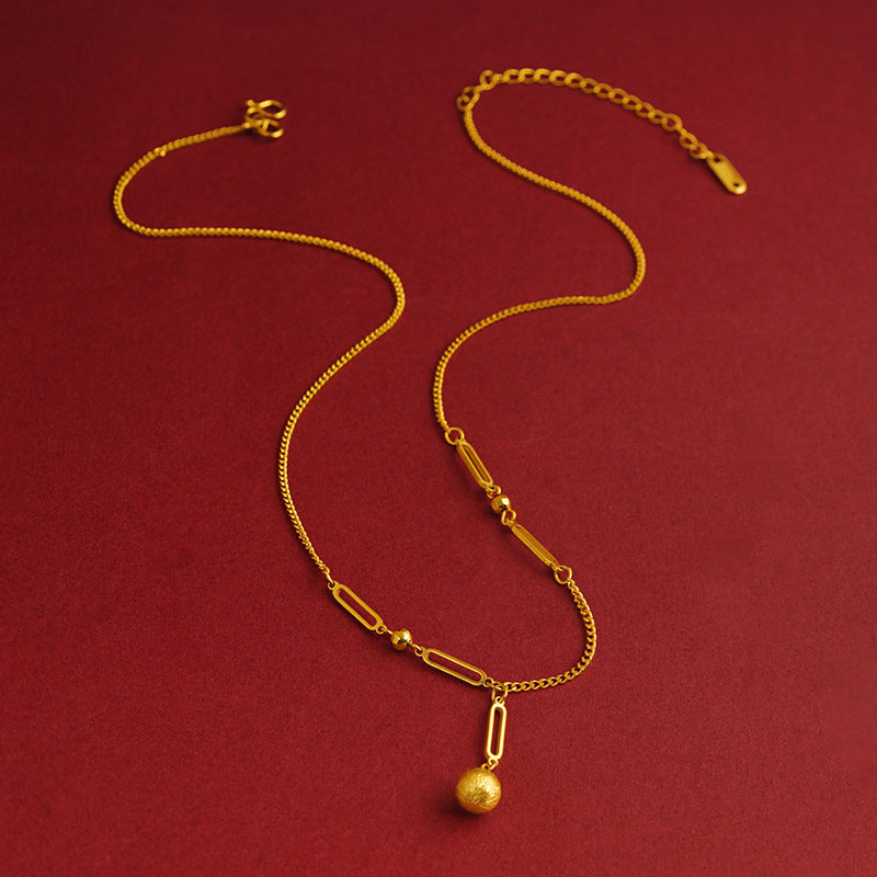 Bow Simulation Brass Decoration Vietnam Alluvial Gold Pendants