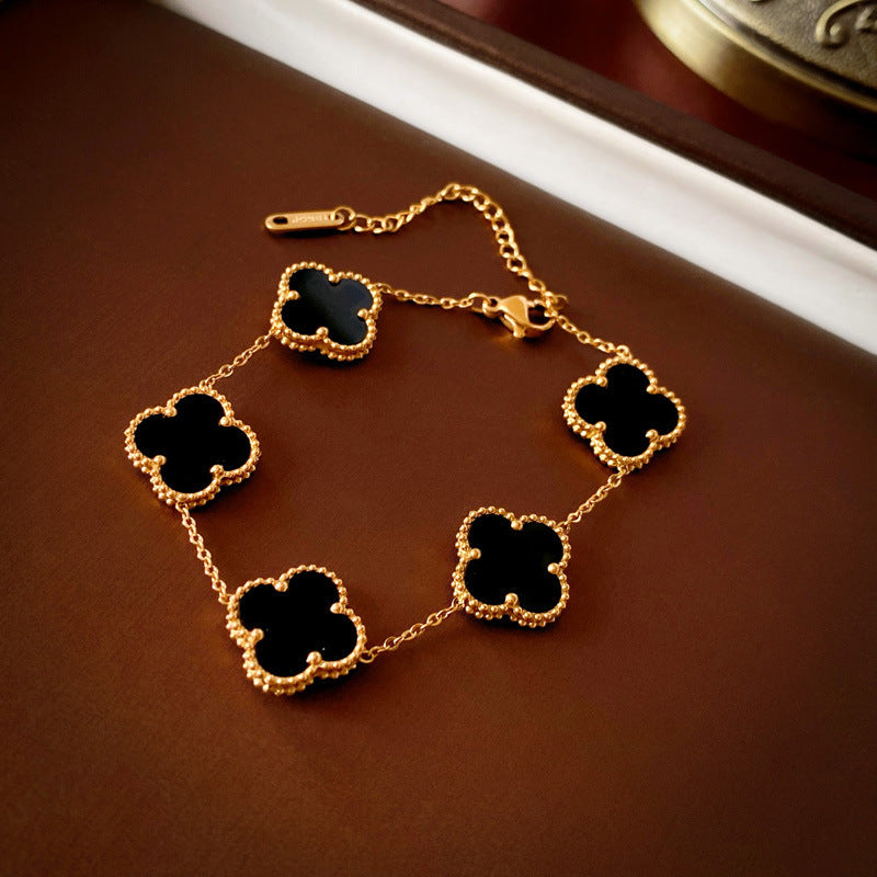 Women's High Version Lucky Four-leaf Grass Light Luxury Bracelets
