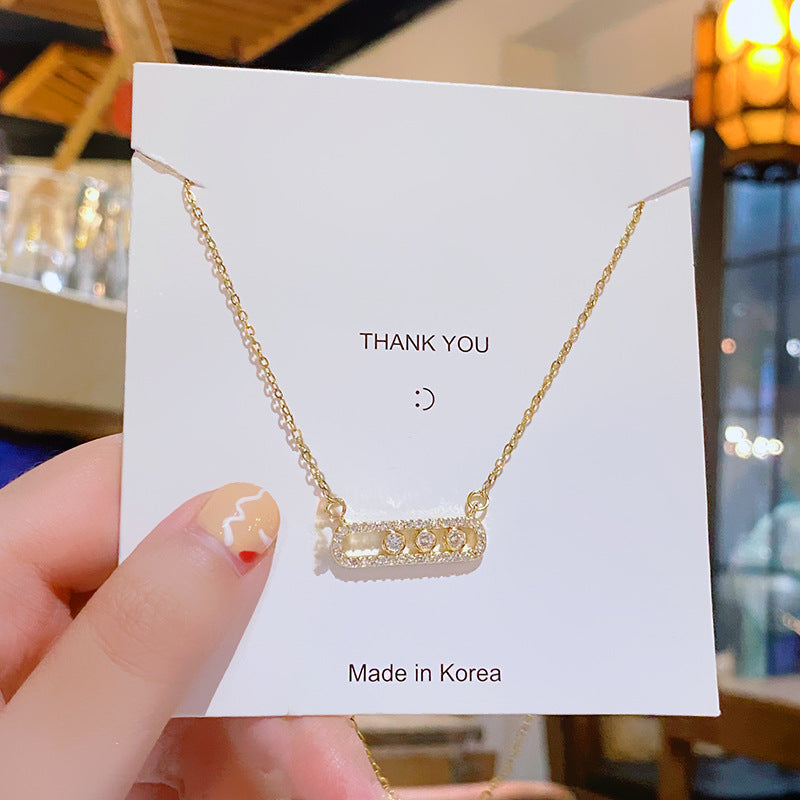 Flower Titanium Steel Female Summer Wild Necklaces