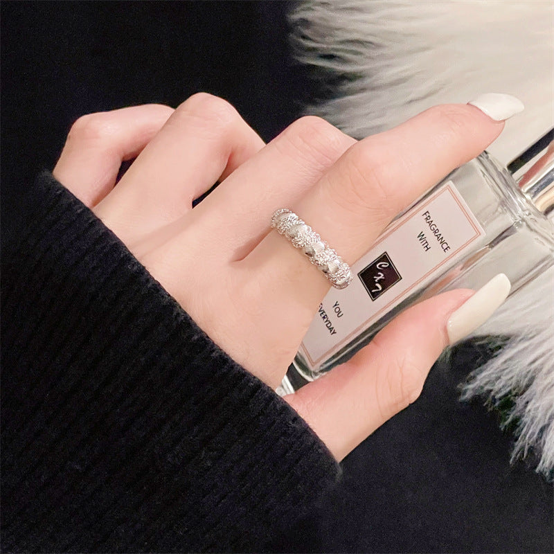 Rhinestone Zircon Light Luxury High-grade Personality Rings