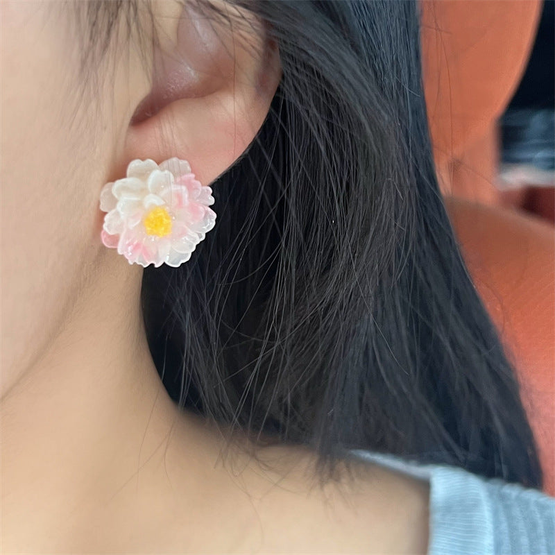 Flower Sweet Flowers Butterfly Fairy Temperamental Versatile Earrings