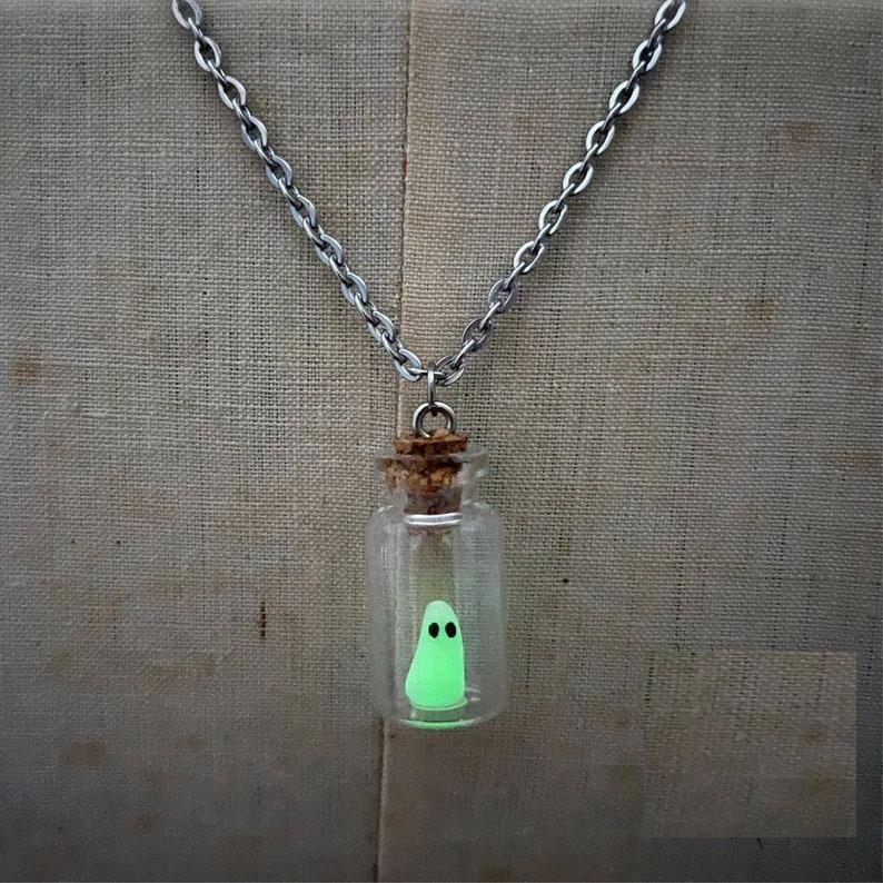 Coffee Billion Halloween Drift Bottle Luminous Necklaces