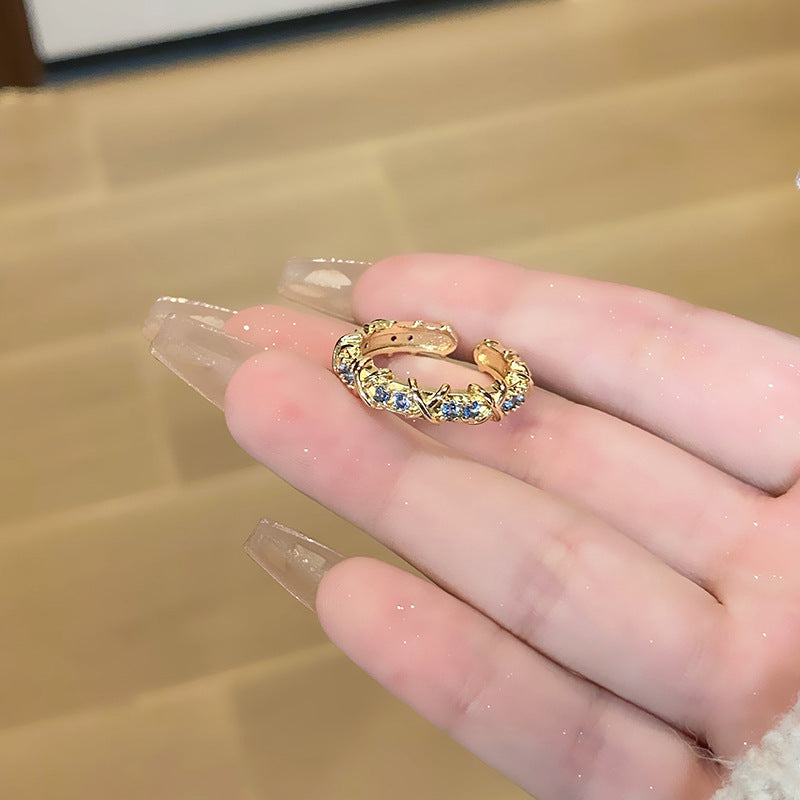 Women's Retro Affordable Luxury Cross Kaleidoscope Colorful Rings