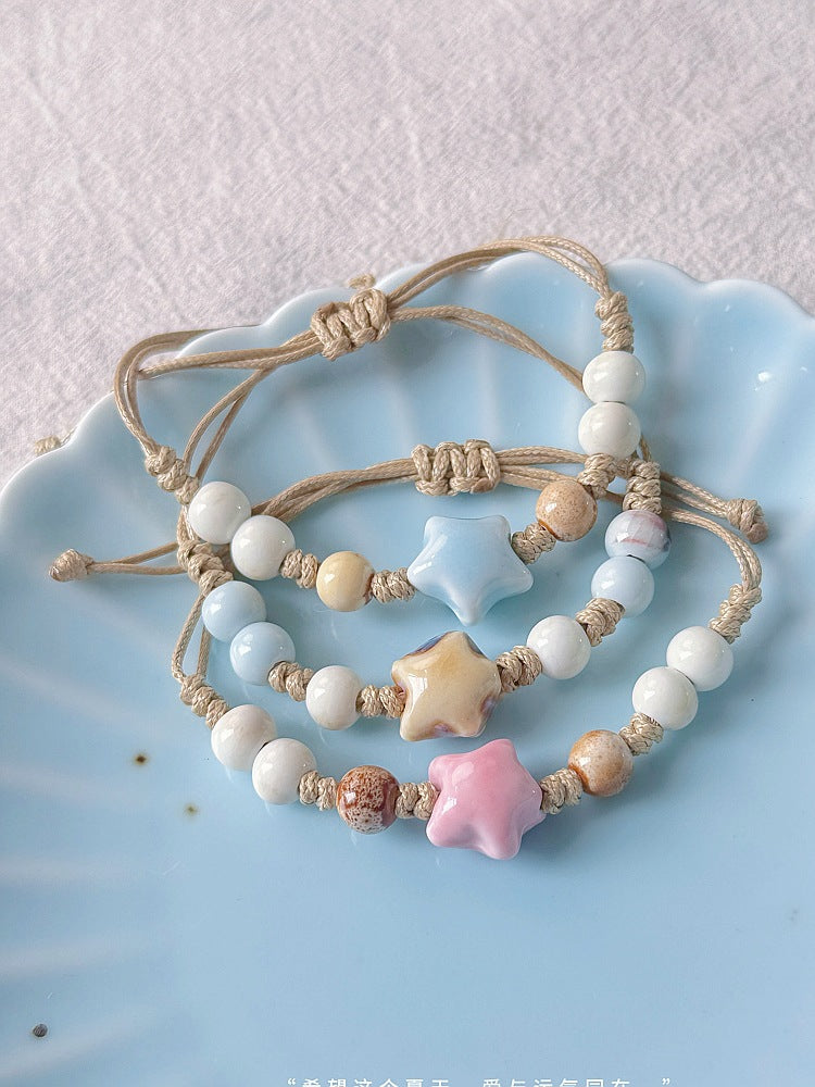 Women's Ceramic For High-grade Textured Stall Jewelry Bracelets