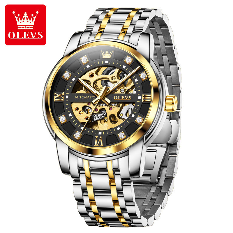 Men's Watch Luminous Waterproof Fashion Hollow Mechanical Watches
