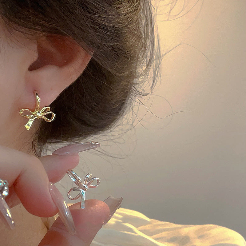 Minority Unique Sweet Bow Ear Clip Earrings