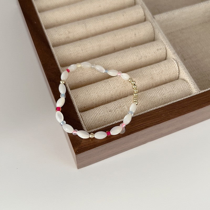 Twin Pearl Light Luxury Minority Exquisite Elastic Bracelets
