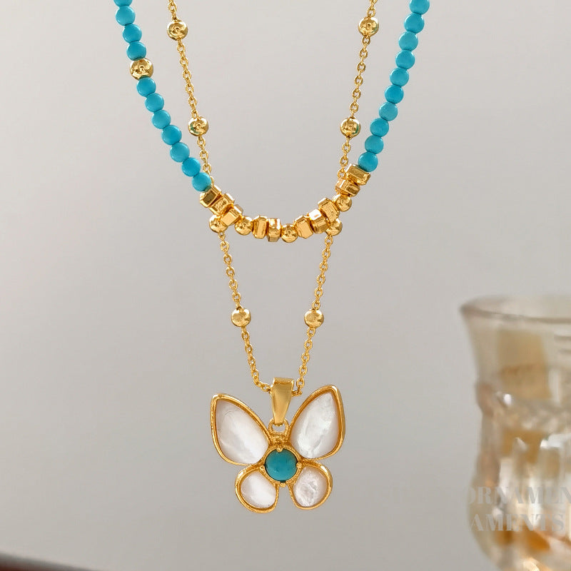 High-grade Niche Natural Stone Beaded Female Affordable Luxury Necklaces
