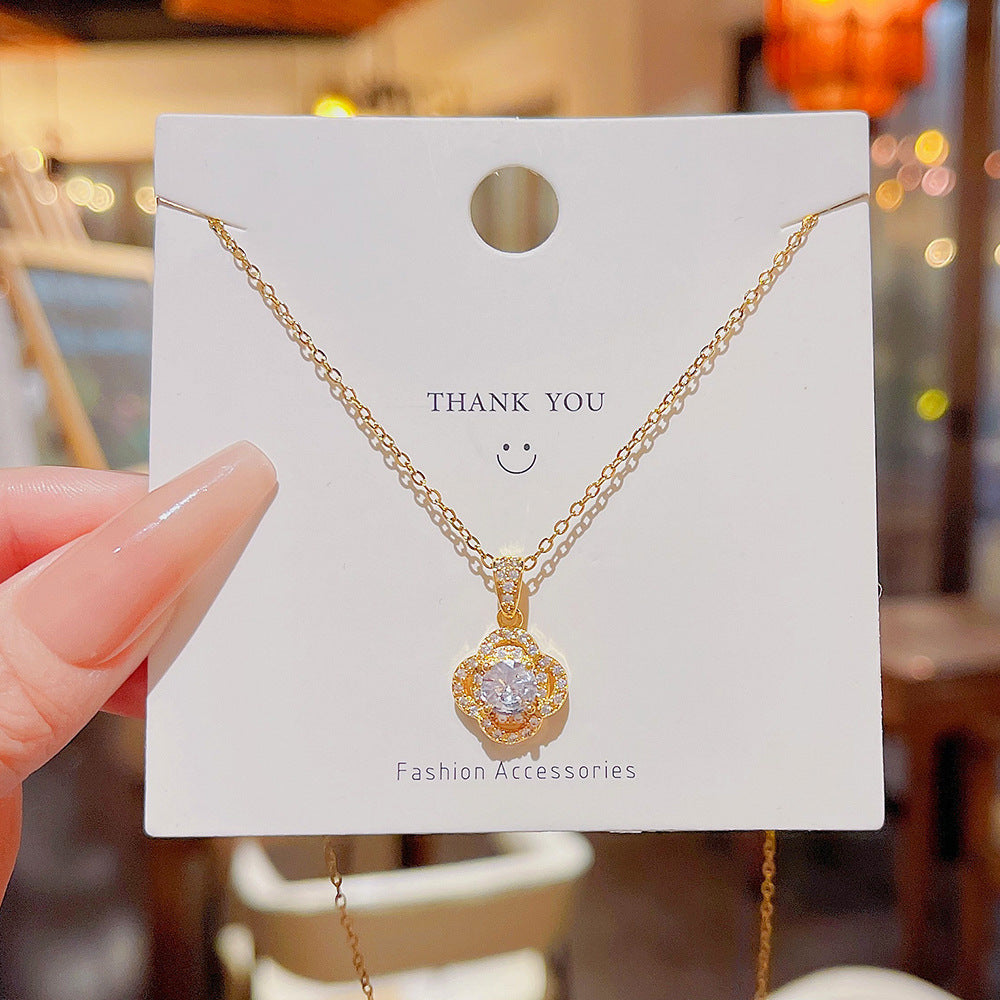 Women's Versatile High-grade Zircon Light Luxury Minority Necklaces