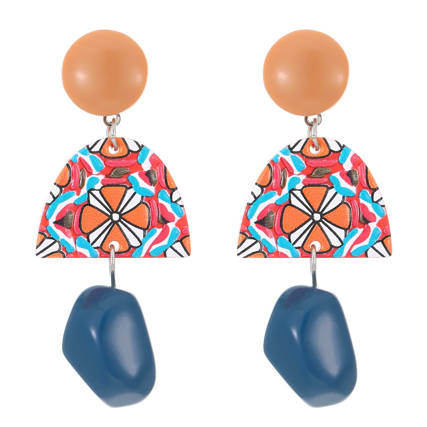 Irregular Geometric Personalized Long Eardrops Baroque Earrings