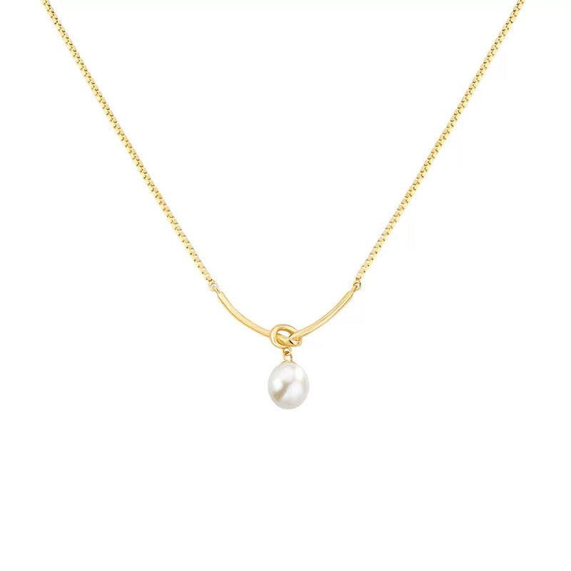 Women's Pearl High Sense Simple Light Luxury Design Clavicle Necklaces