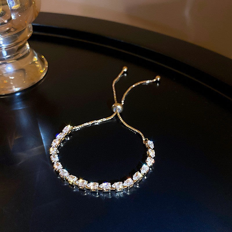 Women's Colorful Zircon Minority Simple Design Fashion Bracelets