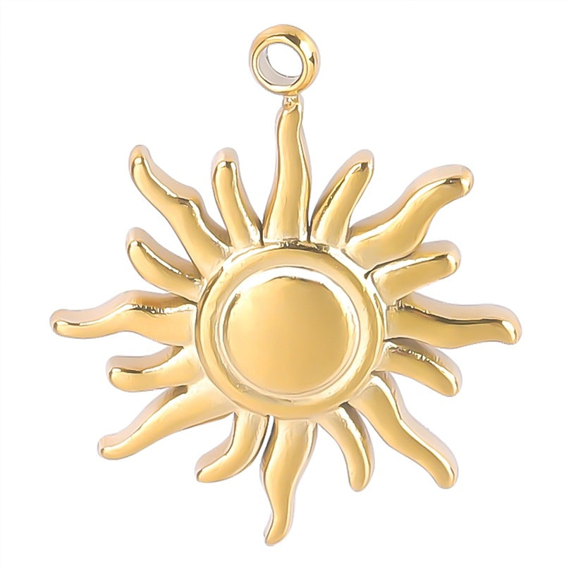 Steel Color Sun Titanium Colorful Metal Pendants