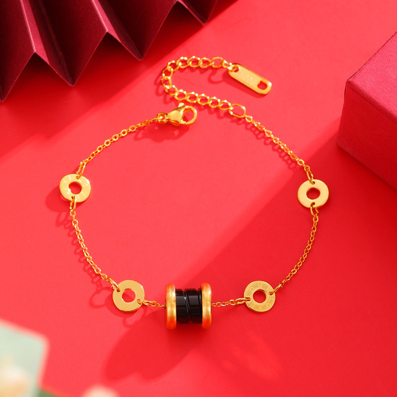 Bow Simulation Brass Decoration Vietnam Alluvial Gold Pendants